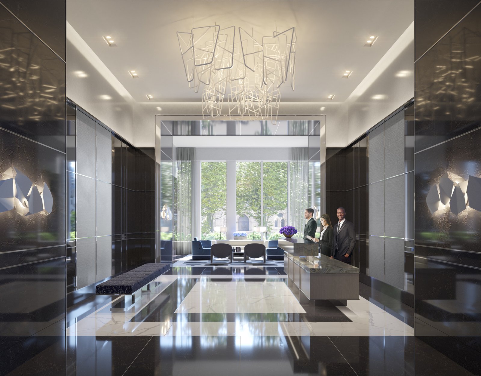 One Chicago, Chicago, IL — architecture and interior design by Darcy Bonner
